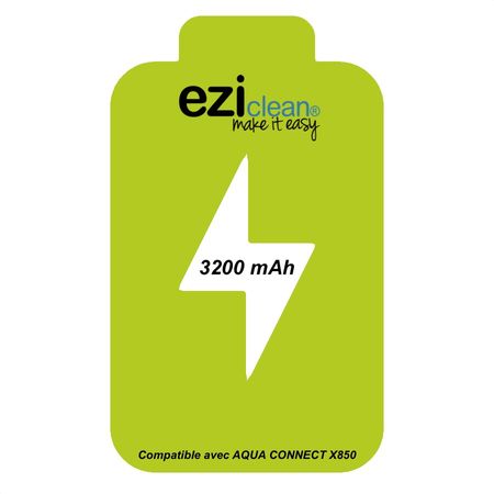Accu/Batterij voor Eziclean Aqua connect X850 - 3200 mAh