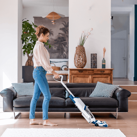 Dweilstofzuiger Eziclean® Cyclowash P410 in gebruik
